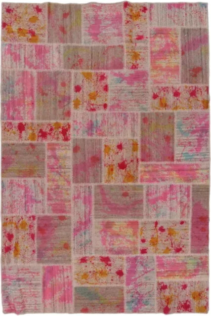 Abstract Art Modern Kelim Patchwork Persian Carpet Oriental Rug 3,00 X 2,00