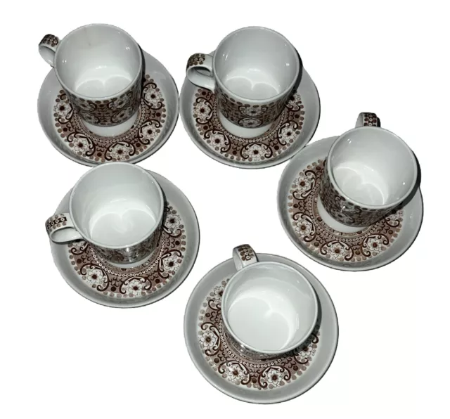 Arabia Finland Coffee Cups Demitasse Ali Pattern Lot of 5