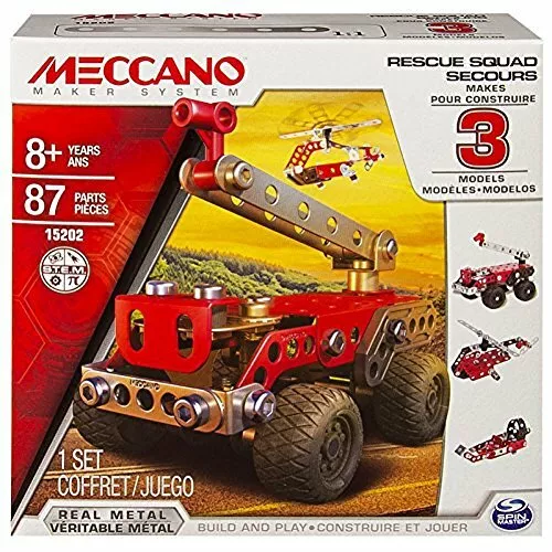 UK Meccano 3 Model Set Rescue Styles Vary Use Your Imagination To Save The Da U