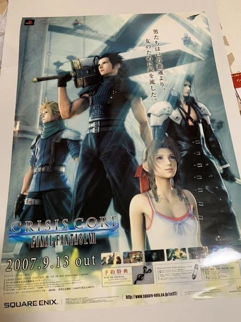 CRISIS CORE FINAL Fantasy VII Poster Framed 2007 Release