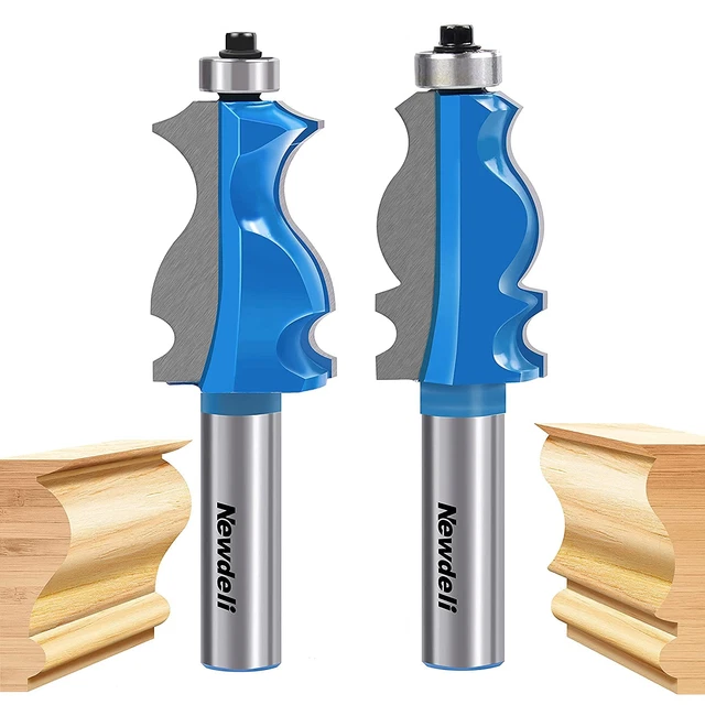ARCHITECTURAL MOLDING ROUTER Bit Set, 1/2 Shank Frame Router Bit ...