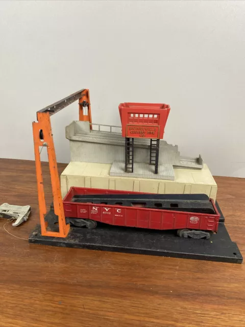 Lionel 345 Culvert Unloading Station Incomplete With Culvert Car As is / Parts