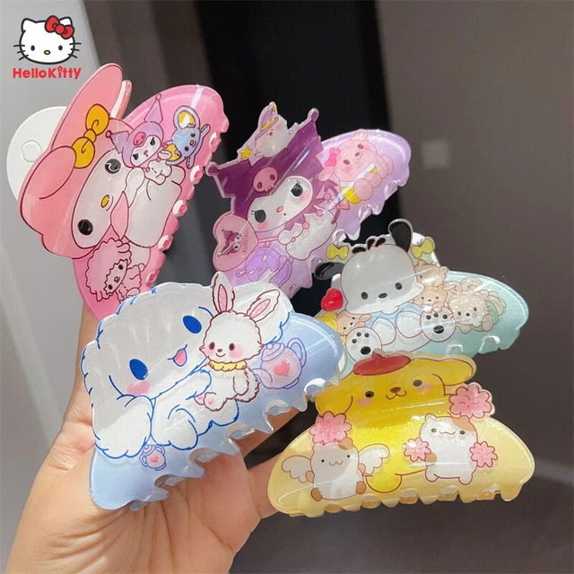 HELLO KITTY KUROMI Pompompurin Cinnamoroll Hair Claws Shark Clips Hair