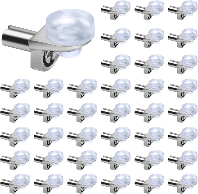 Lot De 20 Consoles De Fixation D'étagère Regal - Blanc - Ajustables De 100 à 350 Mm - Portée 35 Kg