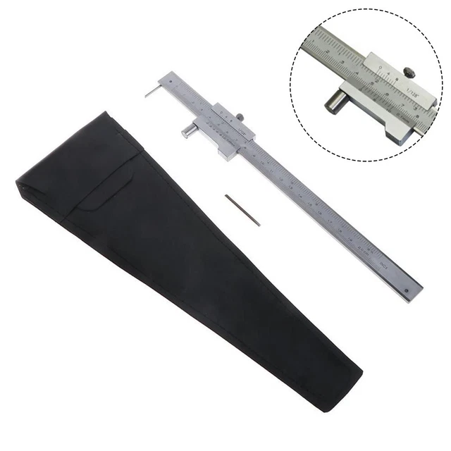 2pcs/set Metalworking Inspection Caliper Marking Gauge Tool Stainless Steel