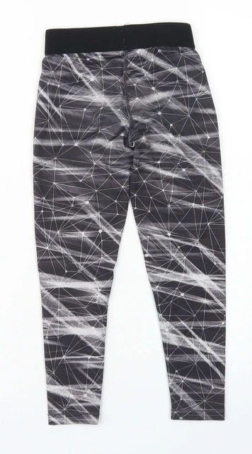 USA Pro pantaloni da jogger neri geometrici poliestere taglia 3-4 anni regolari 2
