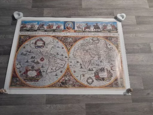 World Map by Blaeu Print/Poster Very Large 100cm By 71cm