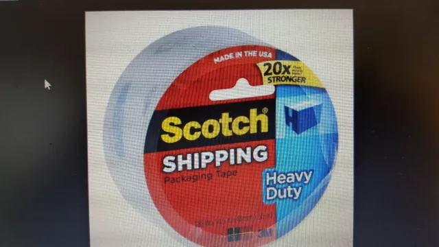 Scotch Shipping & Packing Tape 3M 1.88" X 54.6 Yd. Heavy Duty (Brand New)-3 Pack