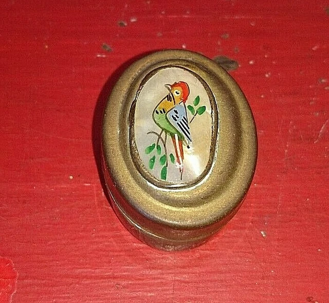 Boussole Militaire De Collection En Laiton Doré - Années 1950, Fonctionne