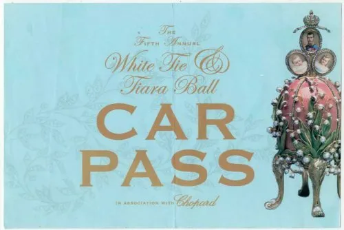 Elton John AIDS Foundation Fifth Annual White Tie & Tiara Ball Car Pass 2003