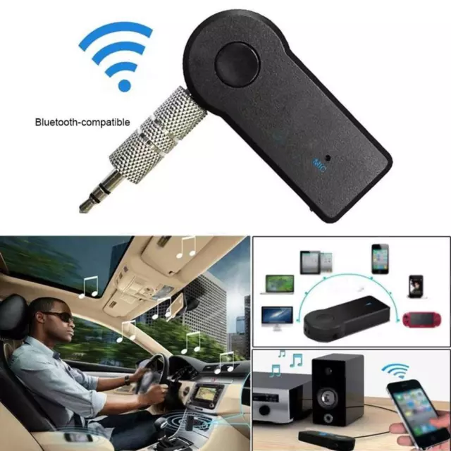 Wireless Bluetooth Receiver AUX 3.5mm-Audio Stereo Music Car Adapter