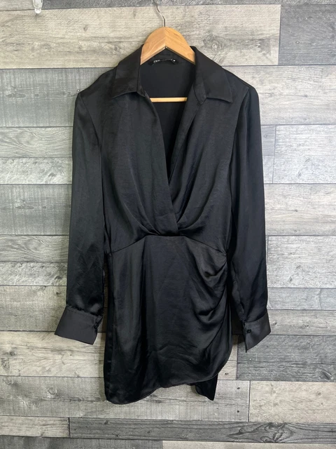Robe Courte Manches Longues Vert Zara Femme - 2577181-vert00