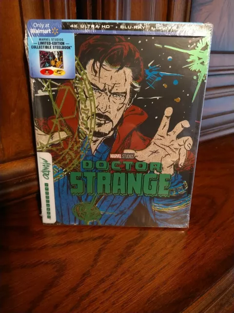 Doctor Strange 4K, Blu Ray, Digital Code, Steelbook Mondo #41 Marvel New Sealed