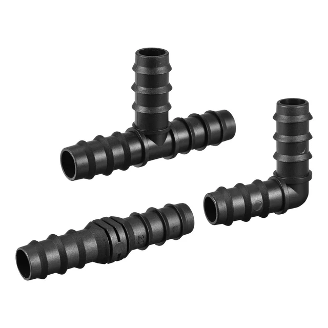 Raccords Trousse Tuyau Connecteurs 19,5mm 3/4 Pouce  Tube 8 Droit 6 Té 6 Coudes
