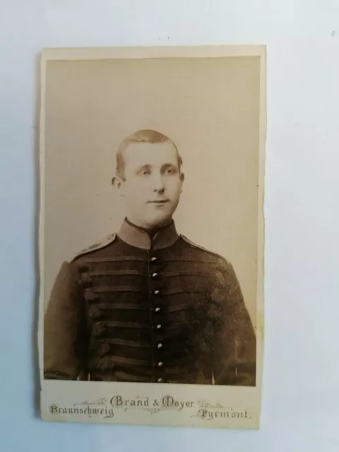 CDV Foto,Braunschweig, Braunschweigisches Husaren-Regiment Nr.17,Fotograf  Brand