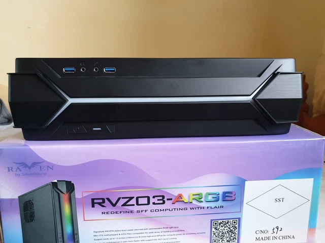 Raven Computer Case SILVERSTONE SST-RVZ03W-ARGB - Raven Mini-ITX Gaming Computer Case £16. ...