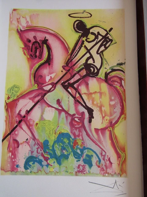 Les Chevaux de Dali / Saint George / Signed in the board 1983 / 55X36