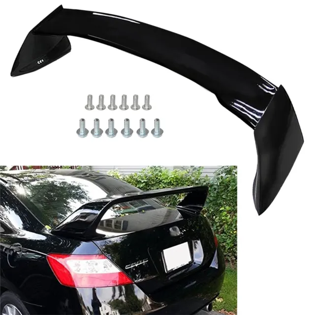 Fits 06-11 Honda Civic 2DR Coupe Glossy Black Mugen Style RR Trunk Wing Spoiler