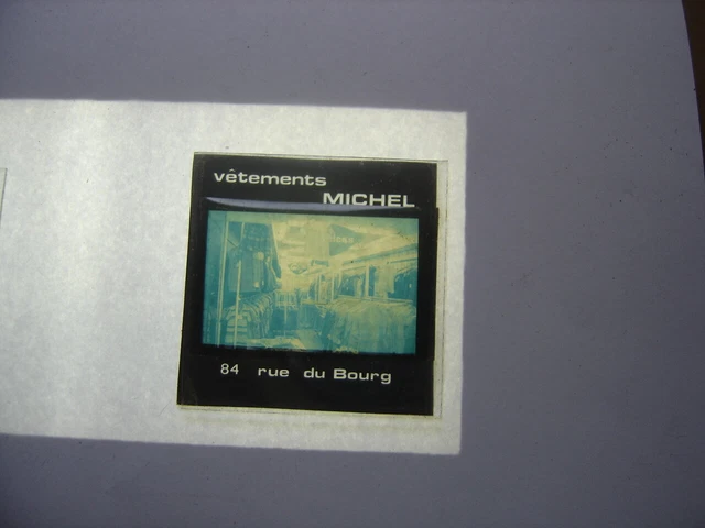 LOT Diapositive Photo Diapo Slide VETEMENTS MICHEL rue du Bourg Dijon