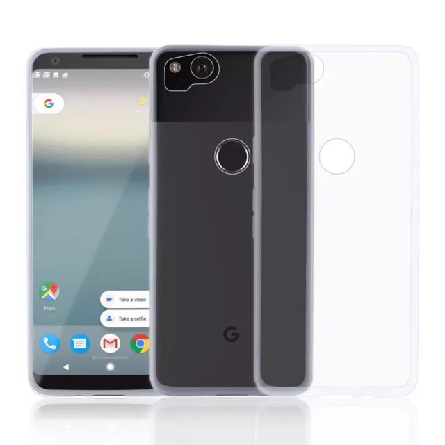 32a Serie Clear Gel - Funda protectora de silicona de poliuretano termoplástico transparente para Google Pixel 2 3