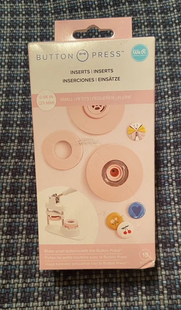 Nuevo con etiquetas Botón We R Memory Keepers Pulse Pequeños Insertos Pla-Pequeños (25 mm). 18 piezas