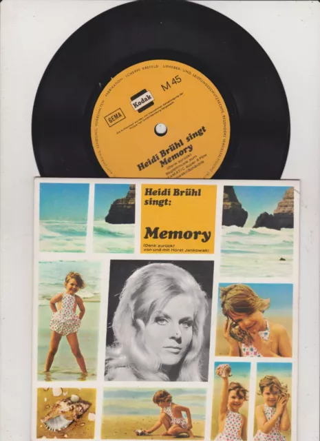 Flexi Single 7" Heidi Brühl singt Memory (Einseitige Kodak Werbesingle)