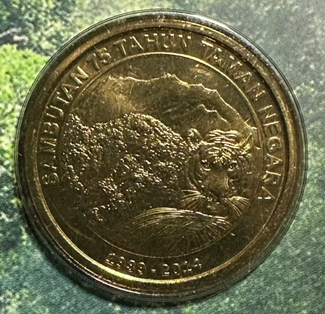 MALAYSIA 1939 75Year Tanam Negara Commemorative Coin(+FREE1 note)#24651 3