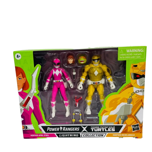 Hasbro Power Rangers X Teenage Mutant Ninja Turtles 6" Pack April & Michelangelo