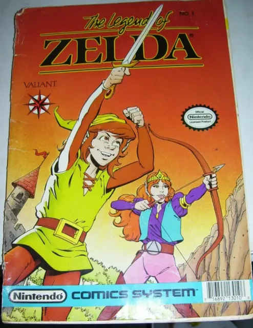1990  comic book Legend of Zelda Volume 1 Number 1 Valiant Nintendo