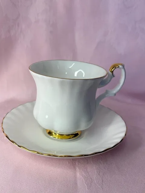 royal albert bone china england val dor coffee cup and saucer ✅ 1138