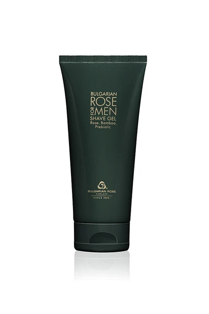 GEL DE AFEITAR 100% NATURAL BÚLGARO ACEITE DE ROSA Y AGUA DE ROSAS + bambú, como nuevo - 200 ml