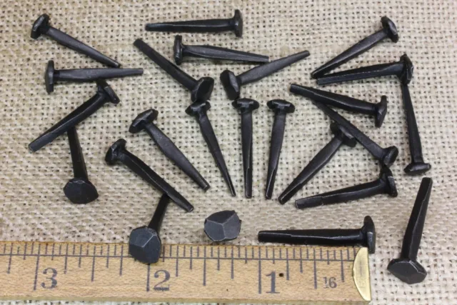 1" Rosehead 25 Nails square wrought iron vintage rustic Decorative historic