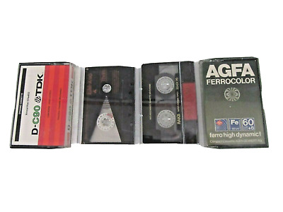 Agfa vintage audio cassetta vergine AGFA Super Ferro Dinamic I sealed 