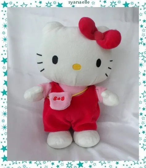 Peluche doudou Hello Kitty Ty Beanie Babies Hawaii Rose 15 cm Sanrio TY  chez vous des demain