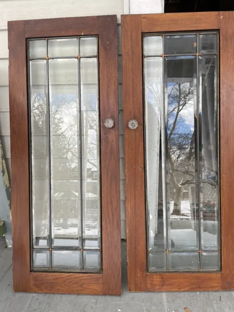 Beveled Glass Window/Bookcase Doors