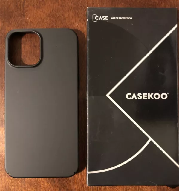 Funda negra para teléfono Casekoo iPhone 12 Pro Max serie PZ