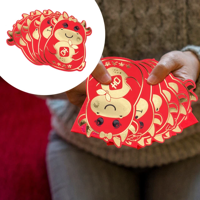 12pcs 2021 rote Umschläge Chinesische Geld Umschlag