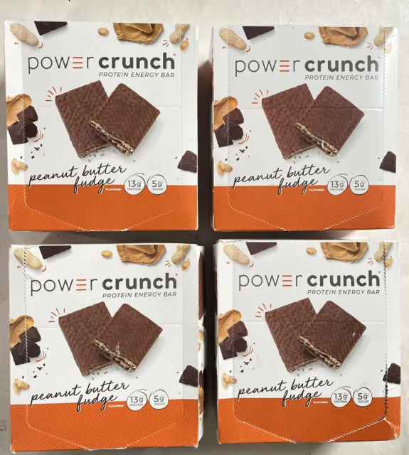 Power Crunch Protein Energy Bar ~ Peanut Butter Fudge ~ 48 Bars ~ 13g Protein