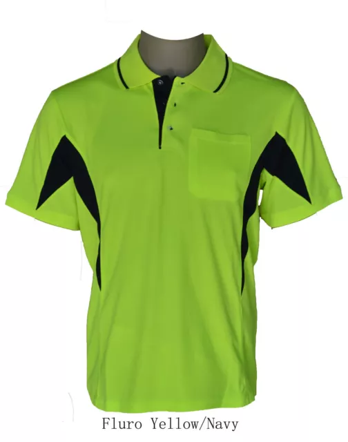 Breezeway contrast panel safety polo shirts S,M,LXL,XXL,XXXL,5XL 3