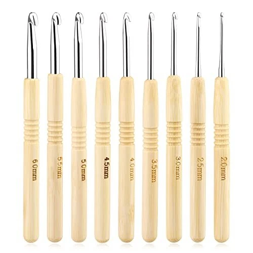 Uncinetti Ergonomici 9.0 Mm Con Manico Morbido - Per Mani Artritiche, Leggeri, Per Principianti - Foto 5