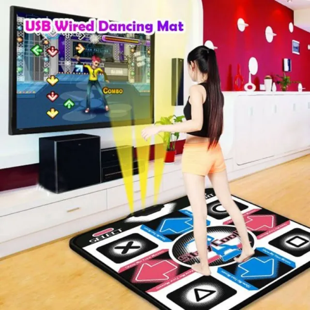 USB Dancing Mat Step Blanket Dance Mat Pad Non-Slip For PC TV AV Video Game Pad