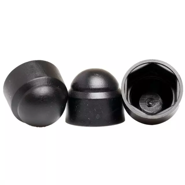 M4 M5 M6 M8 M10 M12 Black Plastic Hex Cover Protection Caps Hexagon Dome Cap