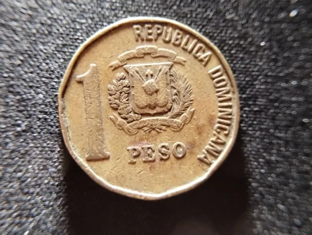 World Coins - Dominican Republic 1 Peso 1992 Coin KM# 80