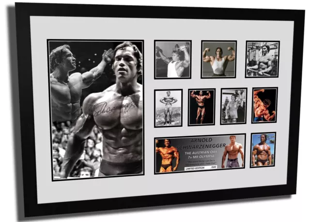 New Arnold Schwarzenegger Bodybuilding Signed Limited Edition Framed Memorabilia