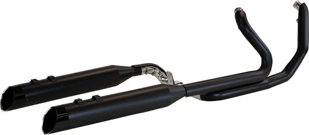 Khrome Werks Dominator 2-into-2 3-Step Exhaust with Edge Tips Black 200445