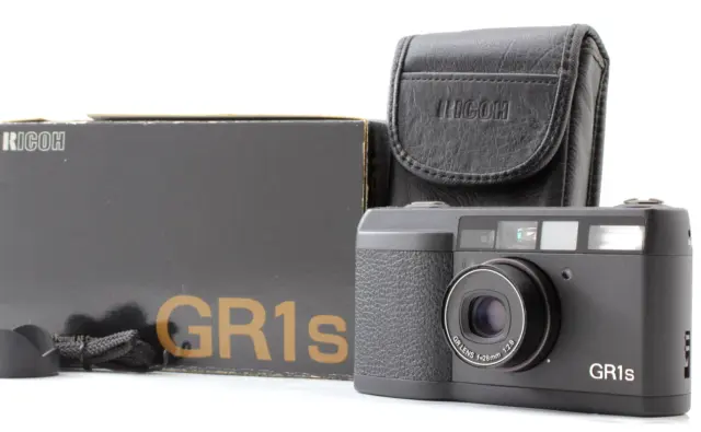 Read! [App.MINT] Clear LCD Ricoh GR1s Black Point & Shoot 35mm Film Camera JAPAN