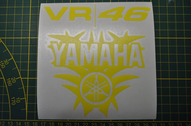 Planche De Stickers Fluo Valentino Rossi VR46 - Moto GP - Dimensions Variées (planche 22.5x31cm)