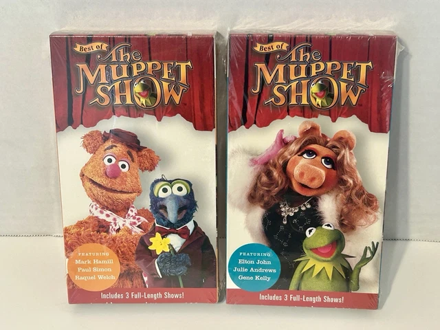 THE BEST OF the Muppet Show VHS lot Kermit Miss Piggy Mark Hamill Elton ...