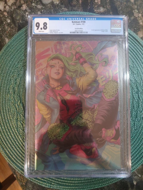 Batman #108 2021 DC Artgerm Lau 1st app Miracle Molly 1:50 Foil Variant CGC 9.8