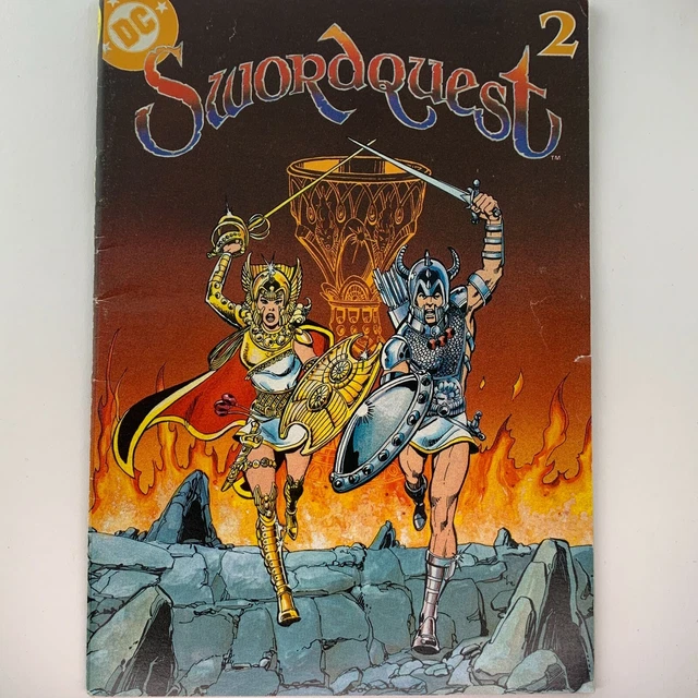 DC Comics and Atari 2600 games Swordquest #2, Pack in mini comic 2 1982
